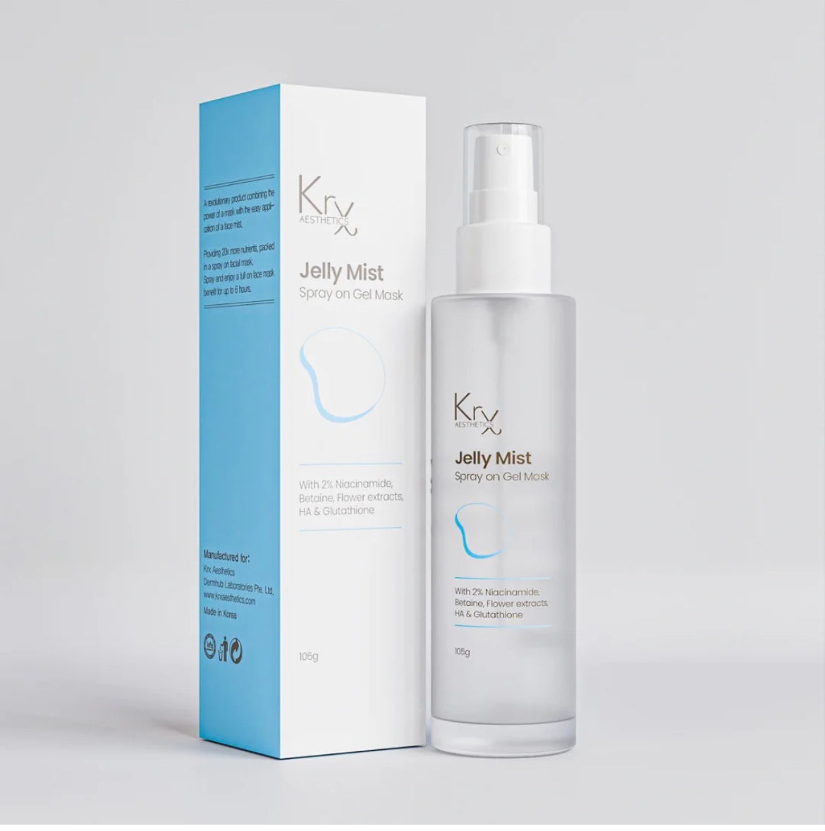 KrX Aesthetics Jelly Mist Spray on Gel Mask